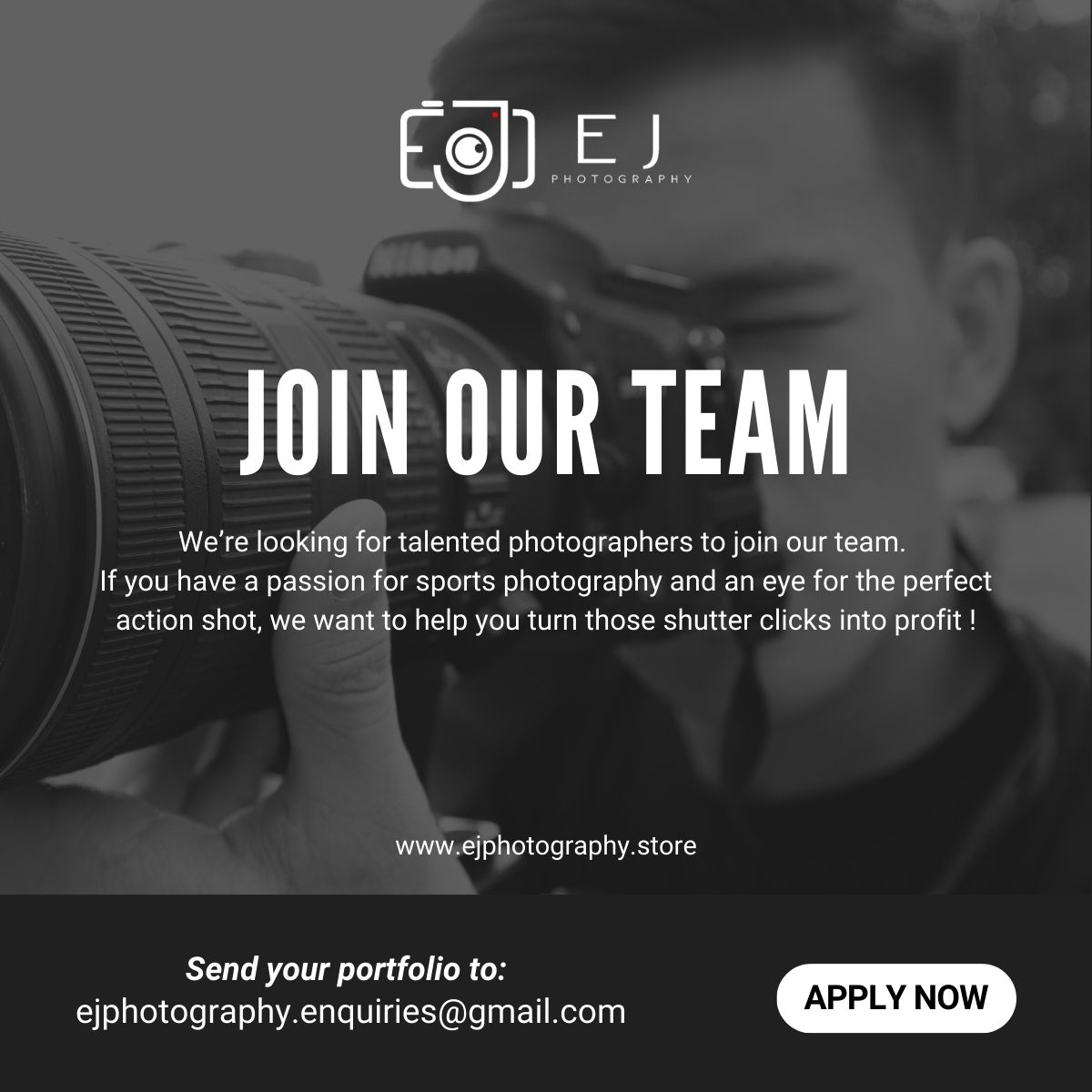 Join our team recruitment poster